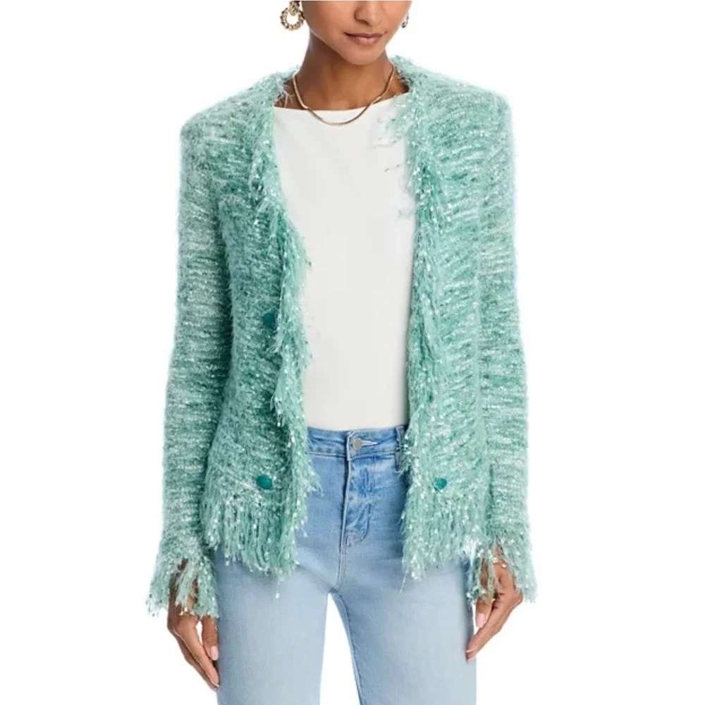 L'AGENCE Azure Cardigan Blazer‎ – Teal – Size XS / 2
